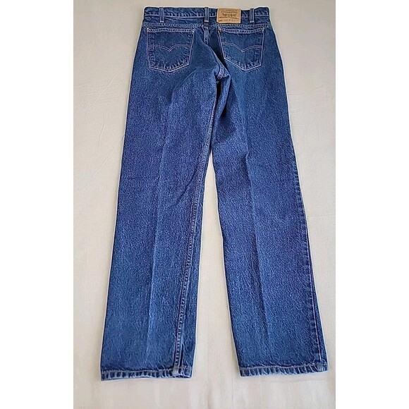 Vintage Levis 505 Jeans Mens 33x32 Straight High Rise Blue Cotton 90s - Picture 15 of 16